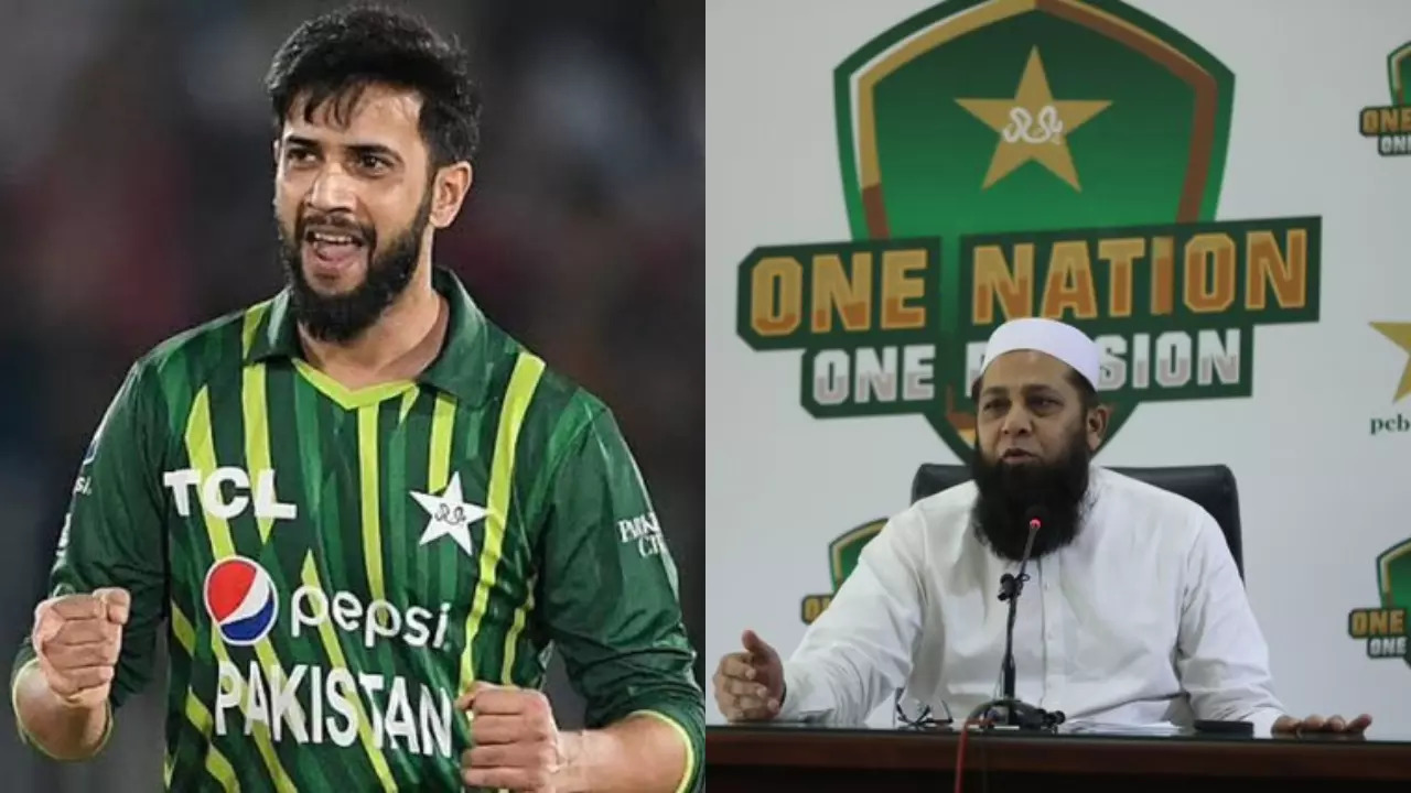 Imad Wasim, Inzamam ul Haq (Source: PCB/X)