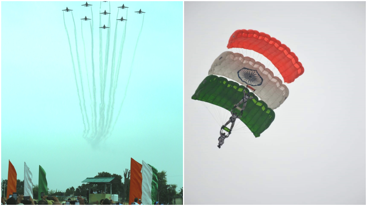 76th Anniversary of J-K's Accession: IAF Conducts Ir Show At Air Force Station In Jammu