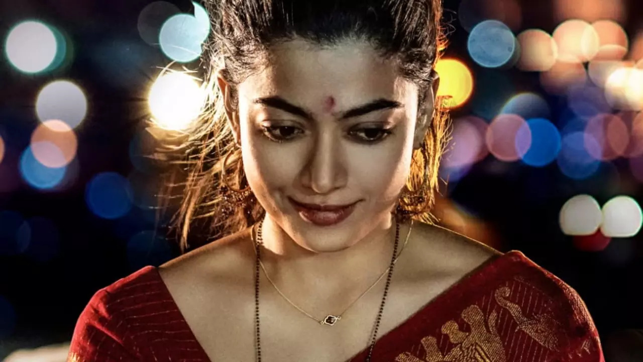 Animal: Rashmika Mandanna Dons Gorgeous Red Saree, Wears Mystic Smile In FIRST Poster. Check Here