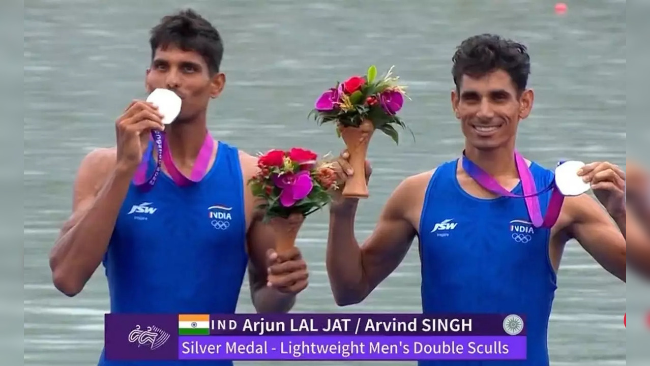 Rowing duo Arjun Jat Lal, Arvind Singh power to silver at Asian Games 2023