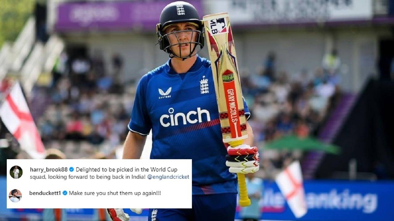 Ben Duckett's seven-word comment aimed at Indian fans on Harry Brook's Instagram post goes viral