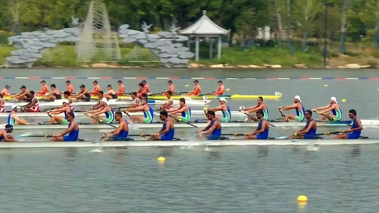 Indian Rowers Clinch Silver Medal In Men's Coxed Eight Team Event