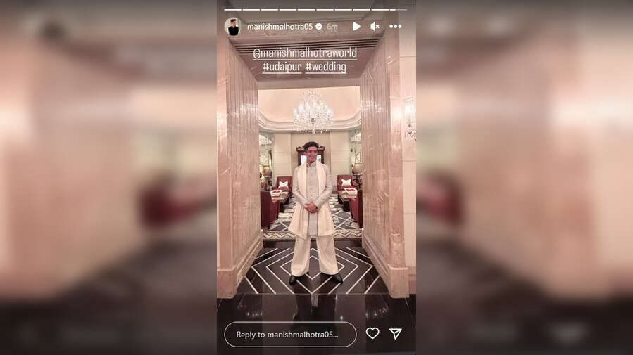 Parineeti Chopra Raghav Chadha Wedding LIVE Updates Manish Malhotras Wedding Look OUT