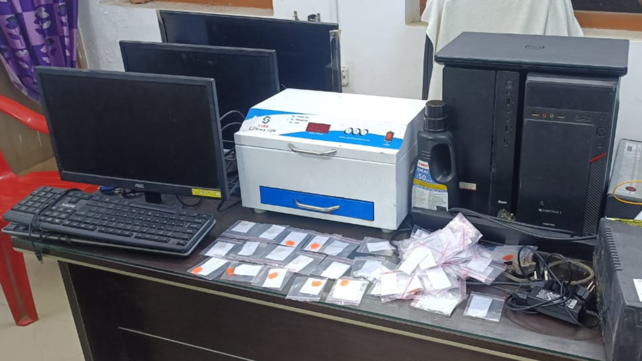 police seize electronic equipment