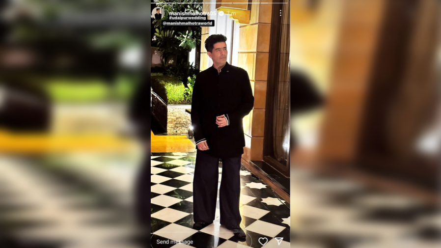 Parineeti Chopra Raghav Chadha Wedding LIVE Updates Manish Malhotras Look For Reception OUT