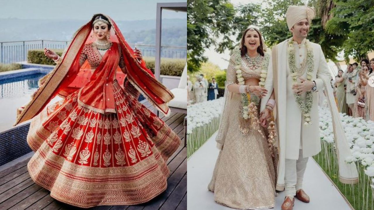 Take a look at 5 trendy bridal lehengas worn by Bollywood actresses. Pic Credit: Instagram