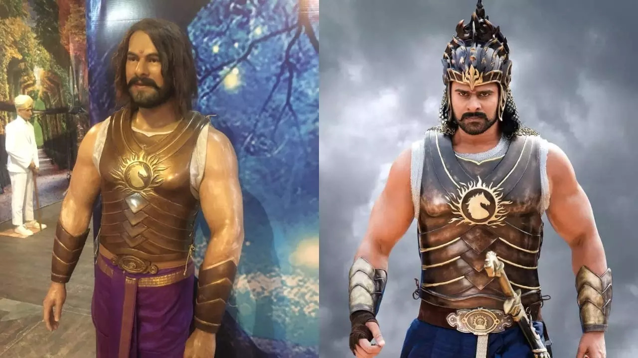 Prabhas' Wax Statue In Mysore Grabs Attention,  Baahubali Producer Threatens Action, Netizens Says 'Doesn't look like Prabhas'