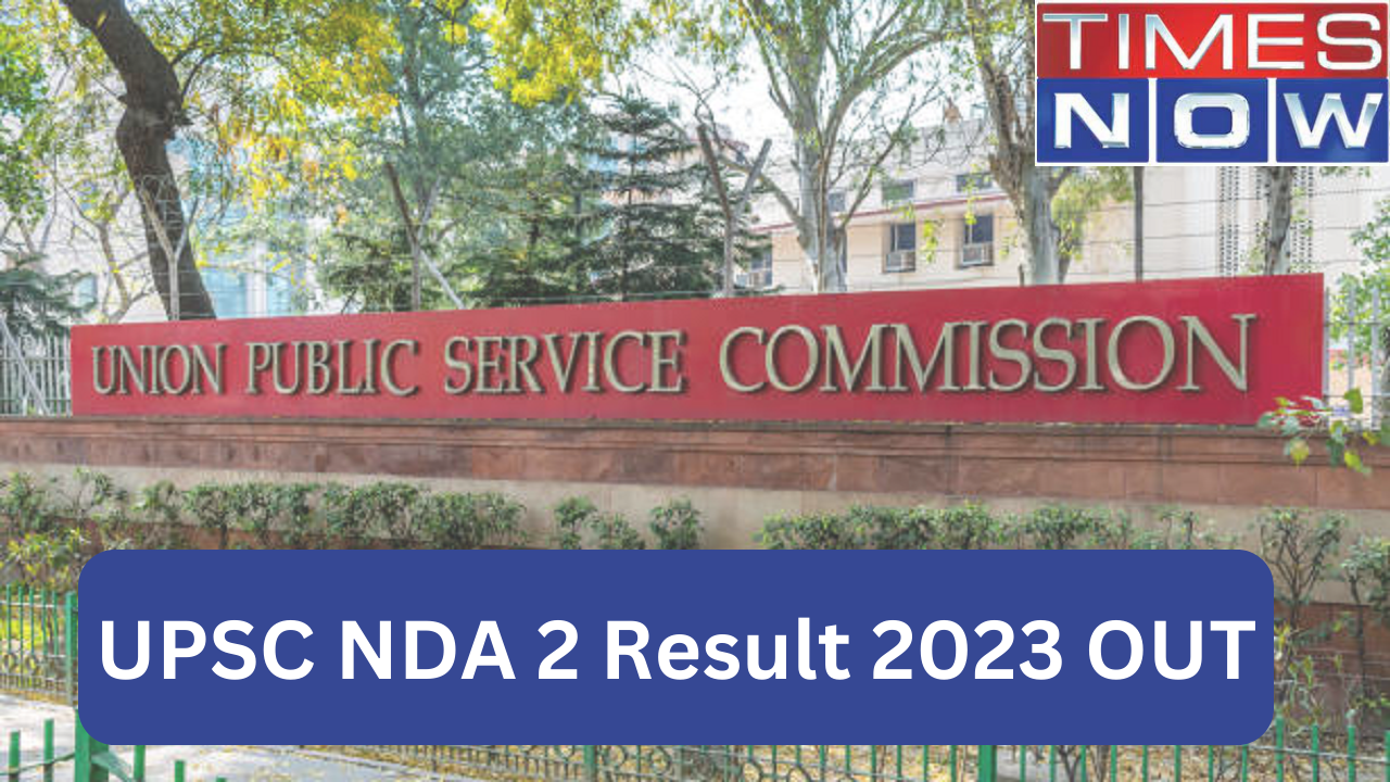 UPSC NDA 2 Result 2023 OUT