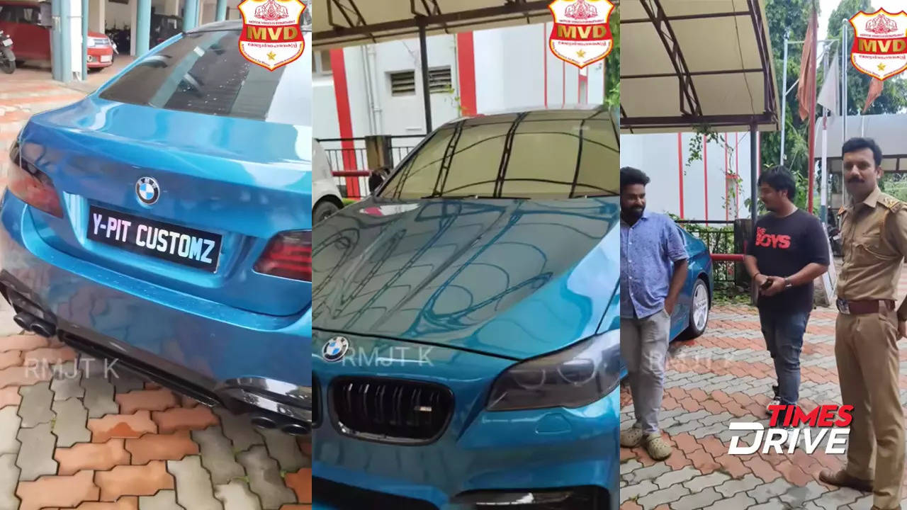 BMW 5-series owner busted for using illegal number plate