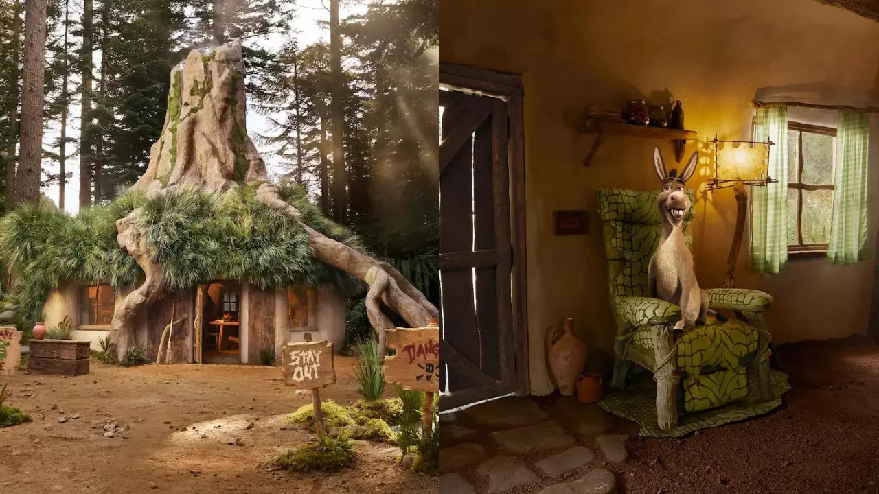 Shrek's Swamp is a rustic fairytale retreat based on the 2001 DreamWorks Animation film Shrek. | Image courtesy: AirBnb