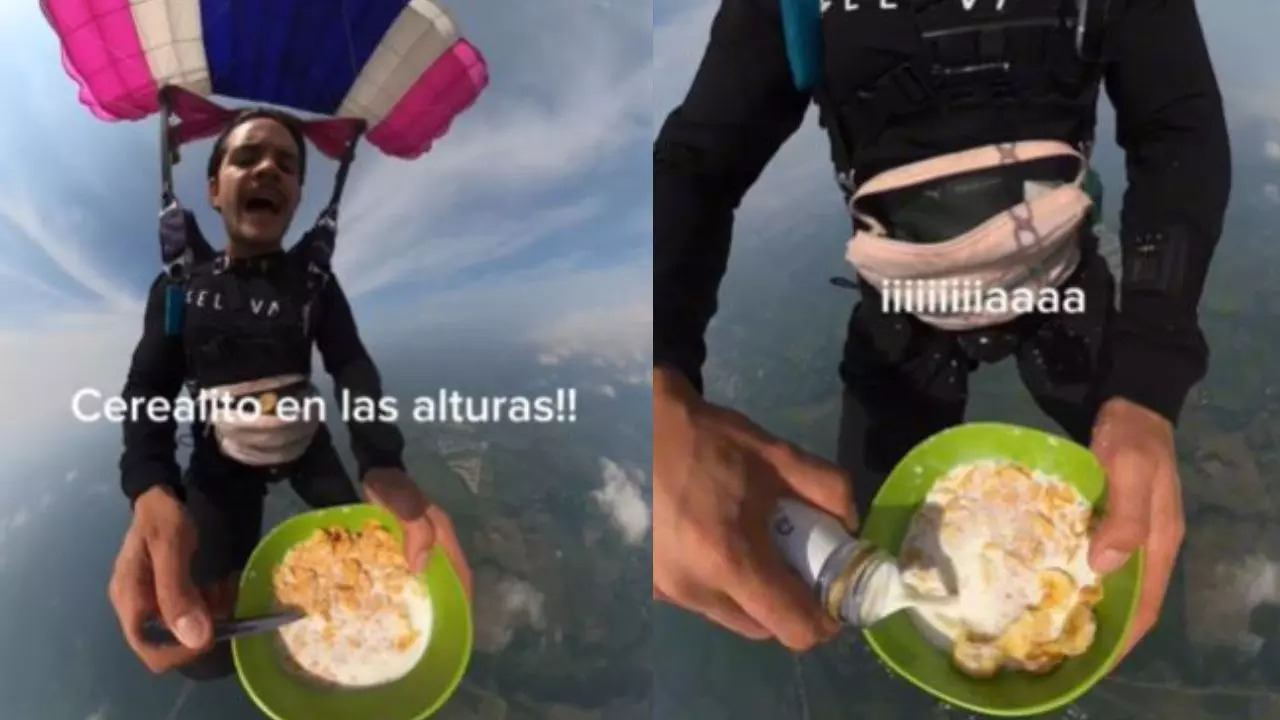 Paraglider-Mid-Air-Cereal-Instagram-Video