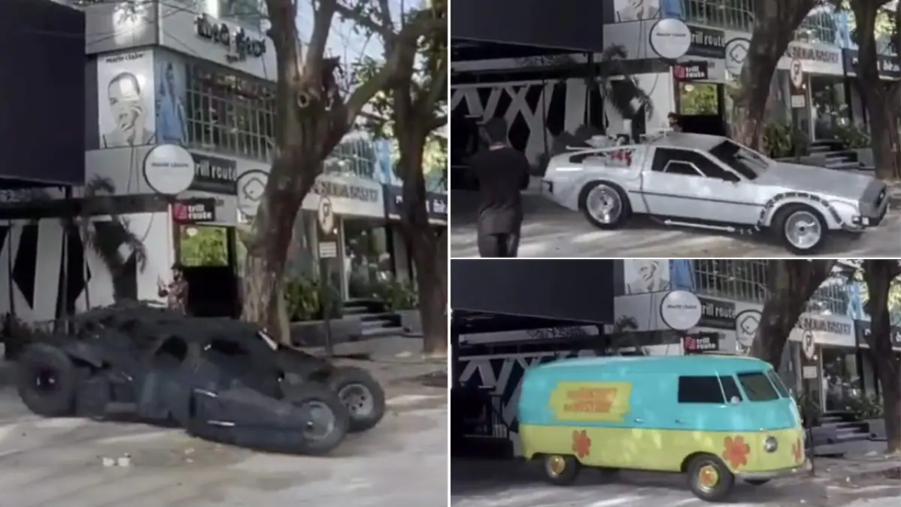 Batmobile, Scooby Doo Van Spotted in Bengaluru Leaving Cred's Office