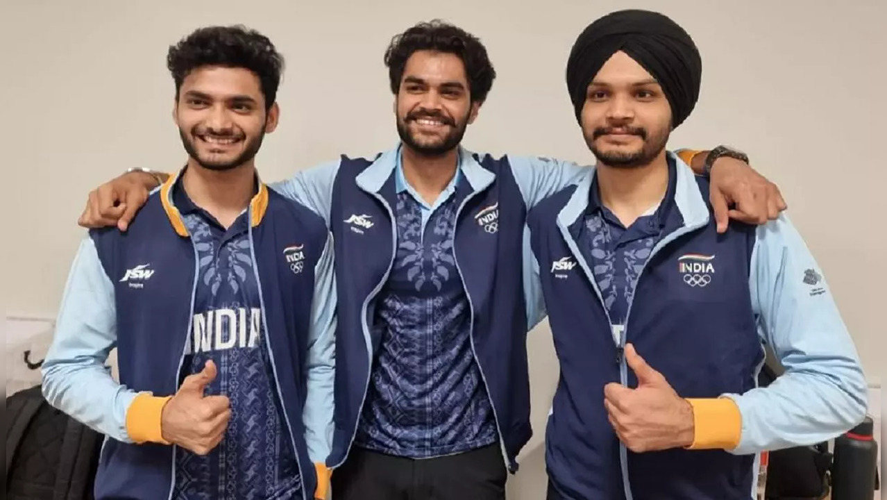 Sarabjot Singh, Shiva Narwal, Arjun Singh Cheema Win Gold In Men's 10m Air Pistol Team