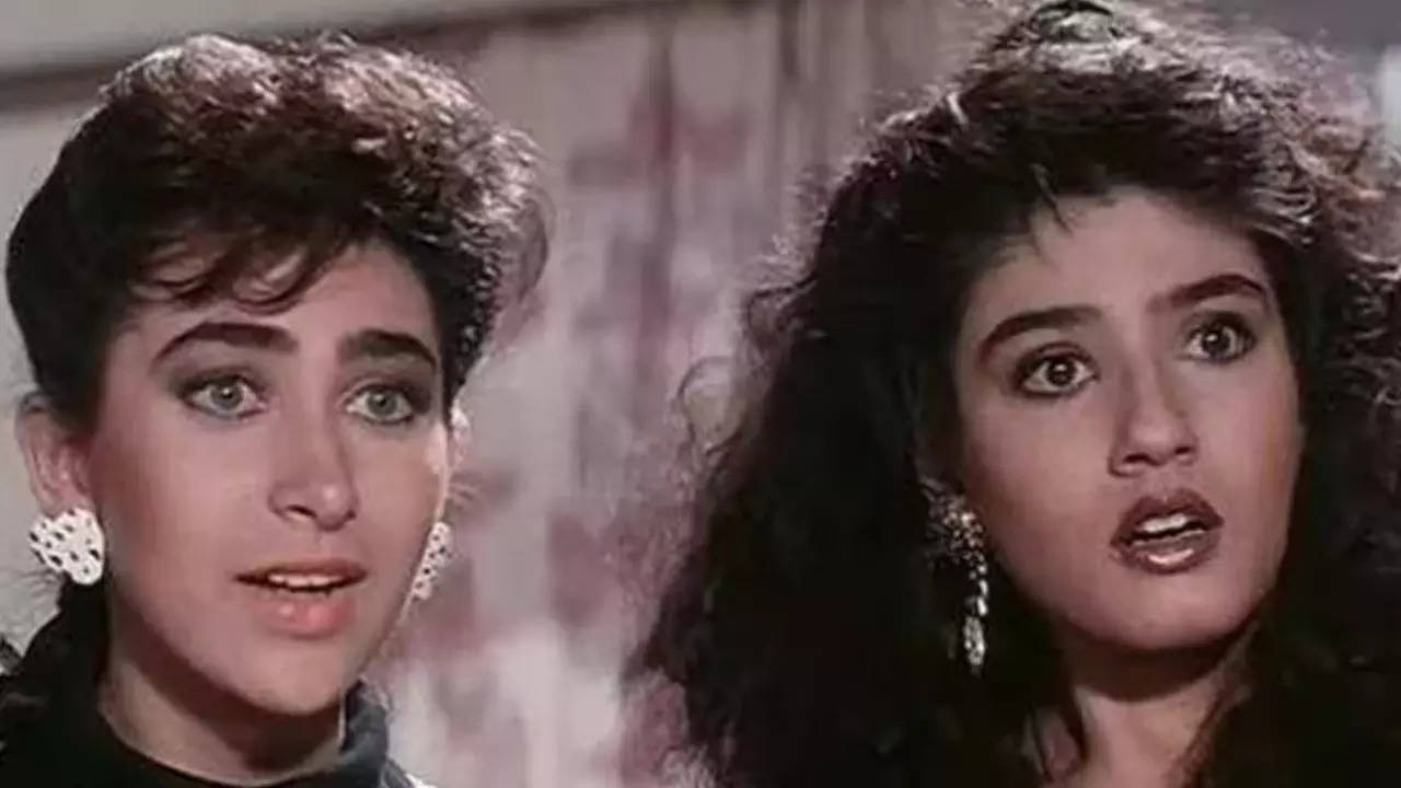 Raveena Tandon and Karisma Kapoor