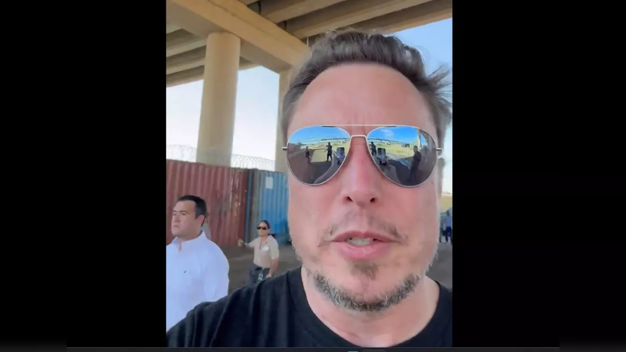 MUSK AT TEXAS MEXICO BORDER