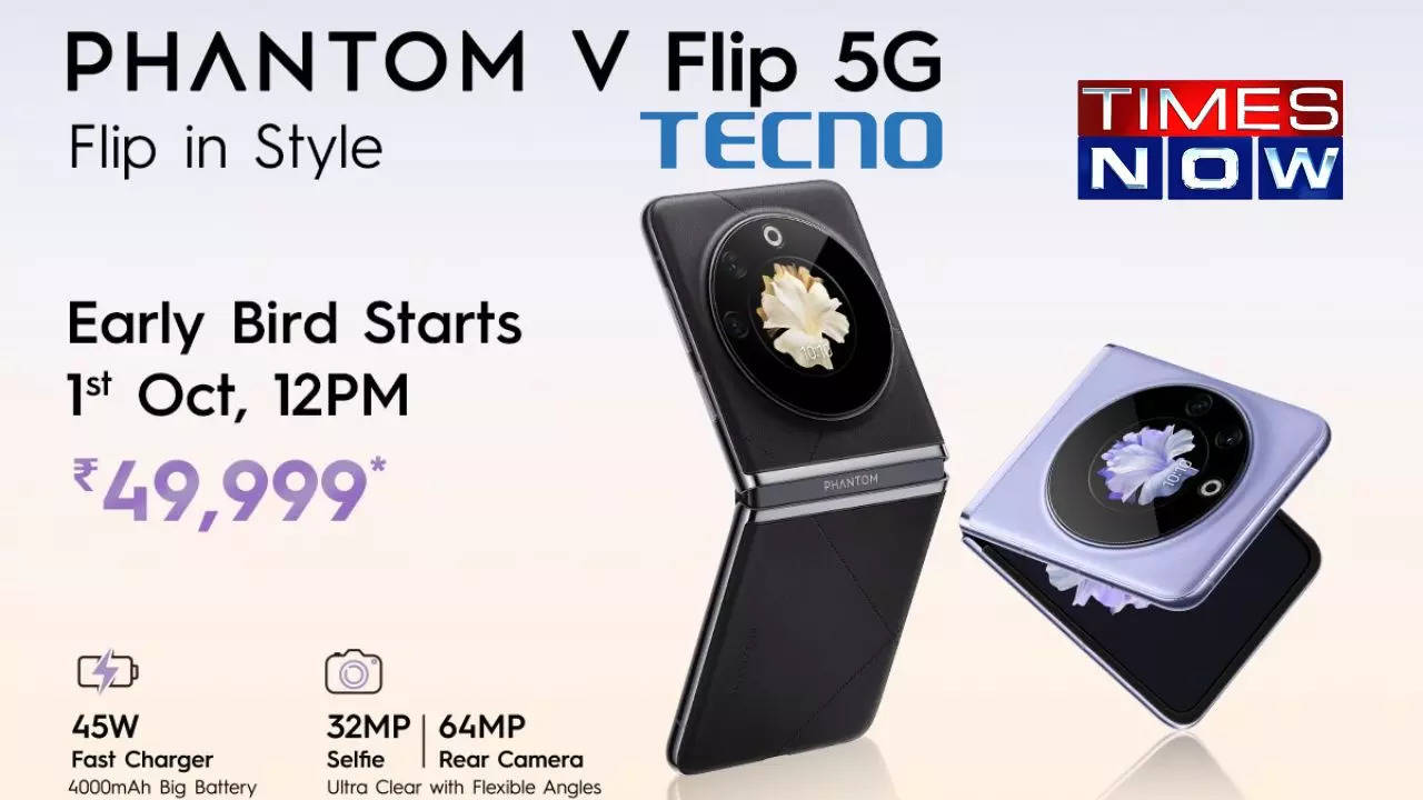 TECNO's PHANTOM V Flip 5G: The Flip Phone Revolution at ₹49,999 Unveiled!