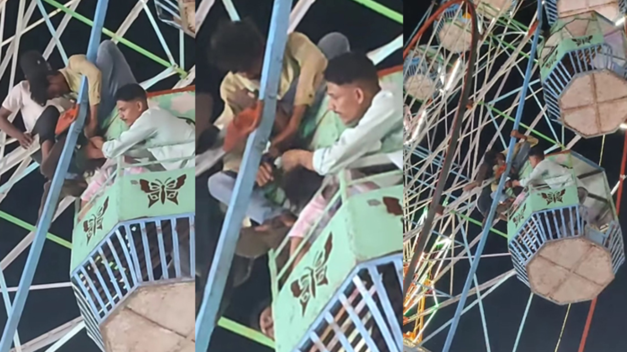 Girl’s Hair Gets Stuck in Ferris Wheel in Gujarat