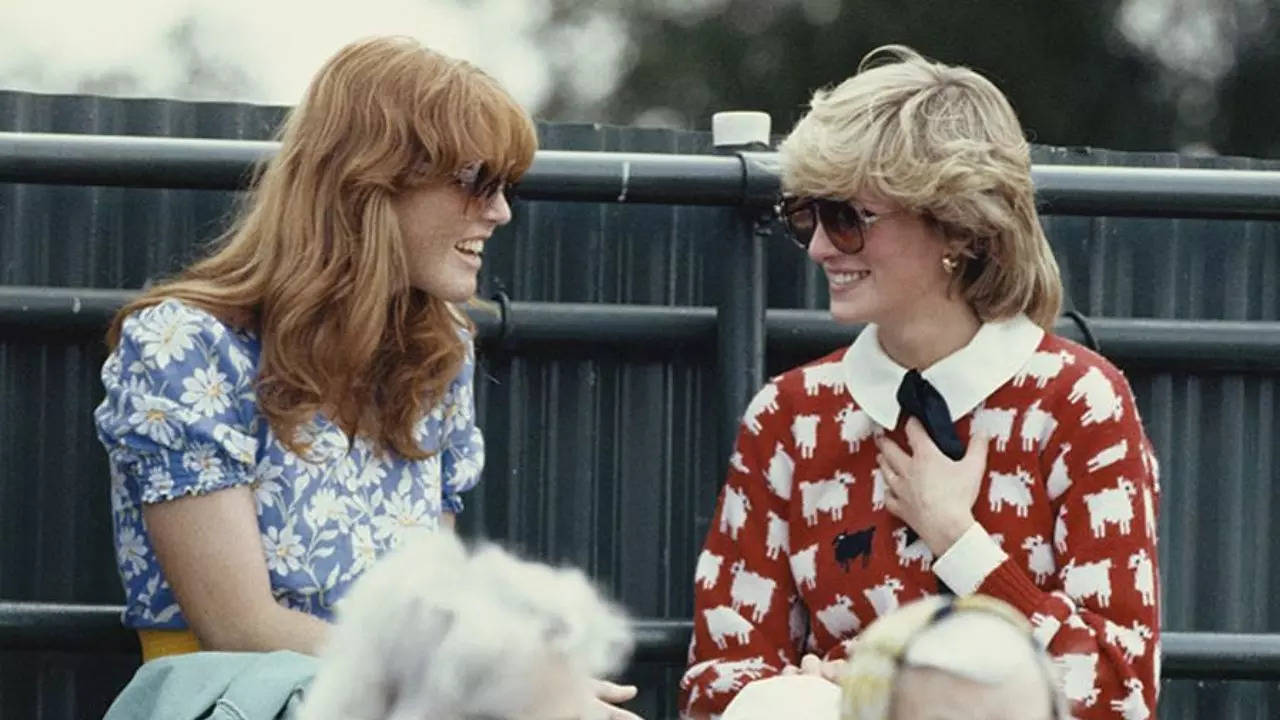 Princess Diana Wearing Black Sheep Sweater