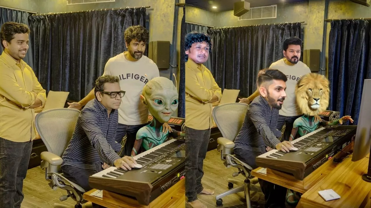 Team Ayalaan Launches New Picture Featuring an AR Rahman and an Alien