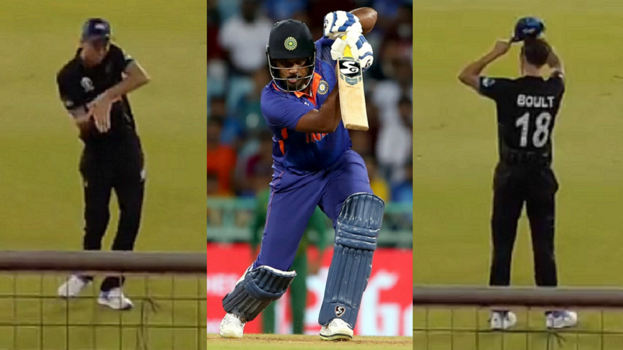 Trent Boult Imitates Sanju Samson During New Zealand's ODI World Cup 2023 Warm-Up Match Against South Africa In Thiruvananthapuram, Video Goes Viral