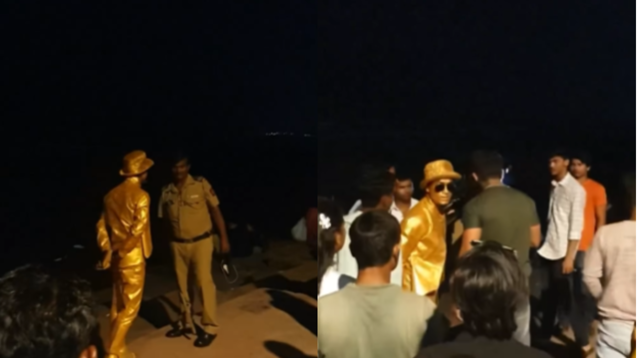 Mumbai's 'Golden Man' Goud Faces Police Brutality at Bandstand