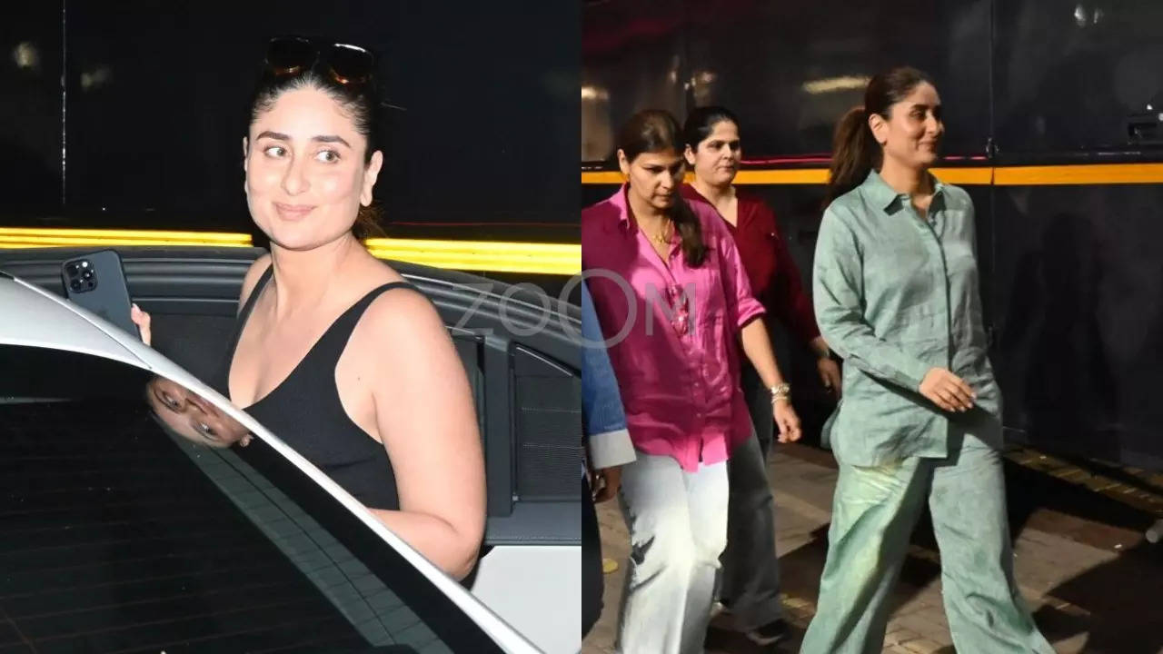 Exclusive! Kareena Kapoor Flaunts Off-Duty Looks As She Gets Papped On Set