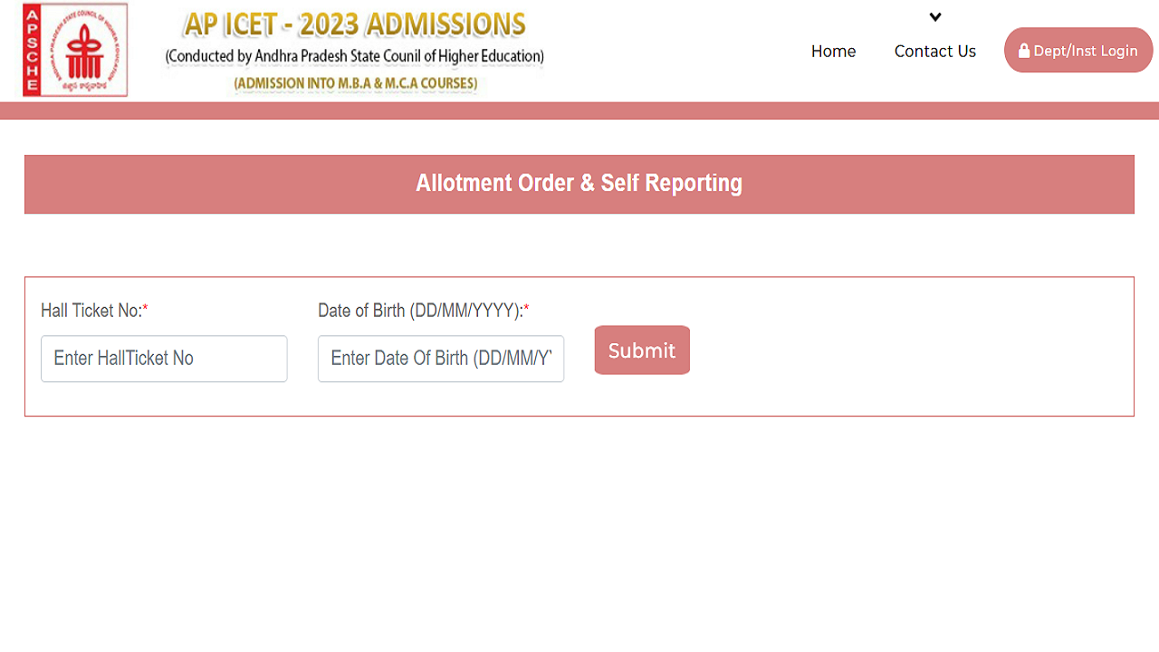 AP ICET Counselling 2023 Seat Allotment Result Out on icet-sche.aptonline.in, Link Here