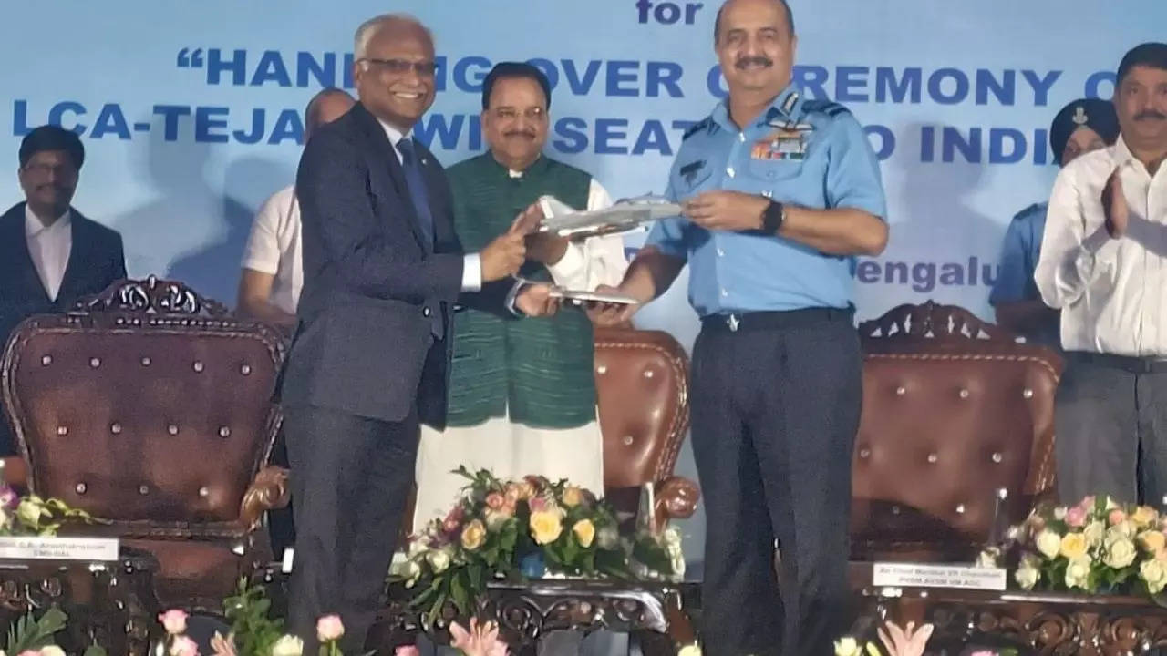 'Matter Of Pride...': IAF Chief On Receiving First Light Combat Aircraft From HAL