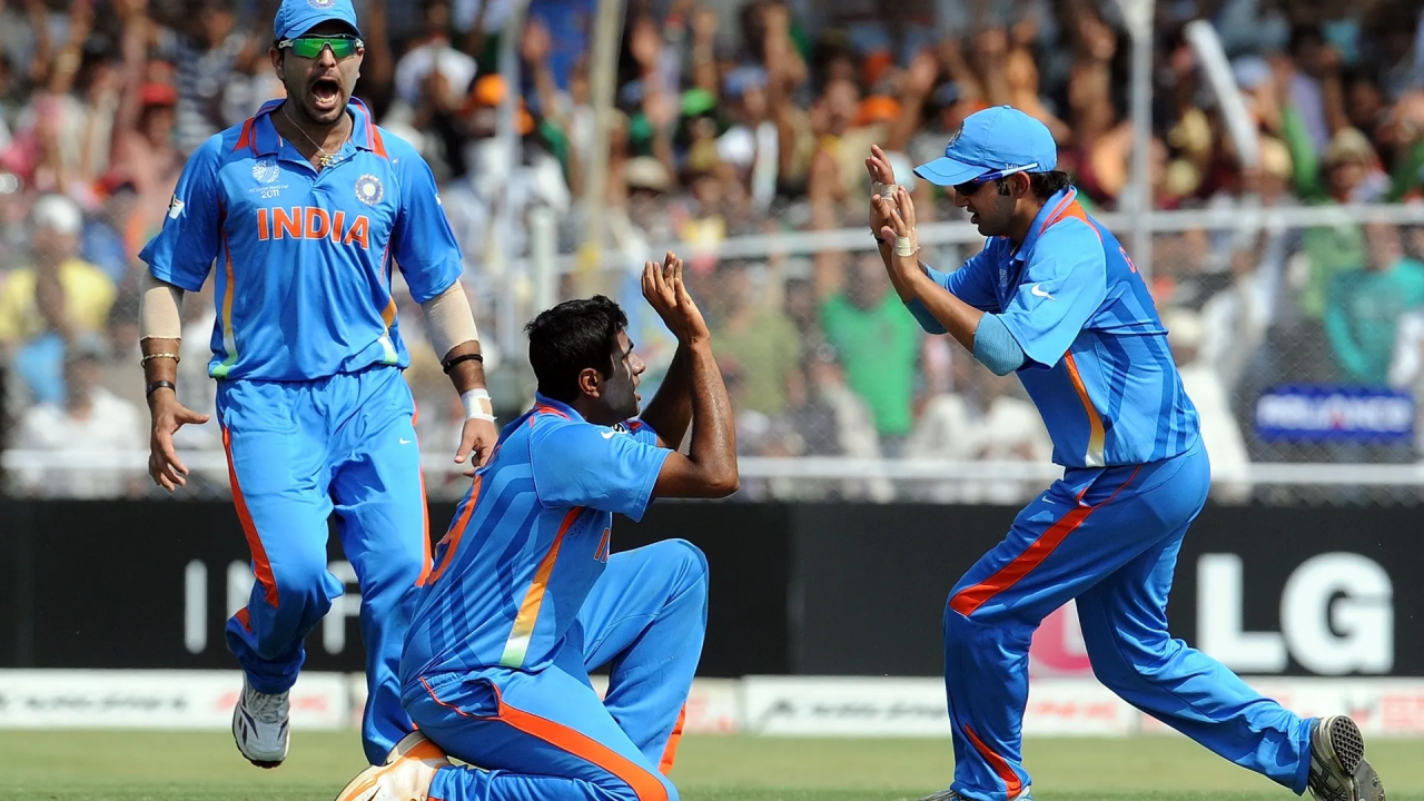 R Ashwin Gambhir 2011 WC ICC