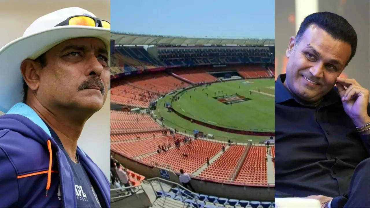 If This Was...: Virender Sehwag, Ravi Shastri REACT To Near-Empty Narendra Modi Stadium For World Cup Opener