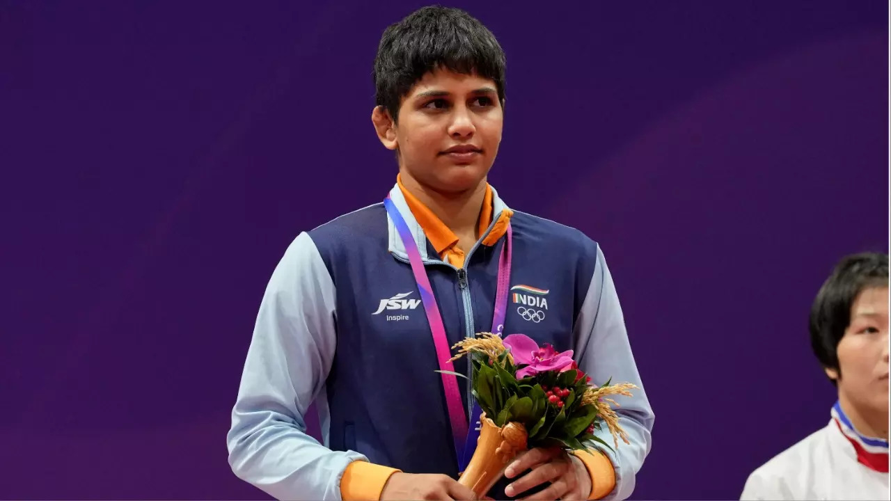 Asian Games 2023: Wrestler Antim Panghal Bags Bronze Medal In Women's 53 Kg Category