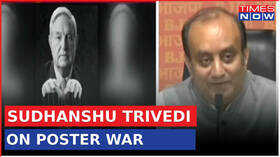 Fresh Clash Between Cong And BJP Sudhanshu Trivedi Reacts Over Poster War Latest News Updates