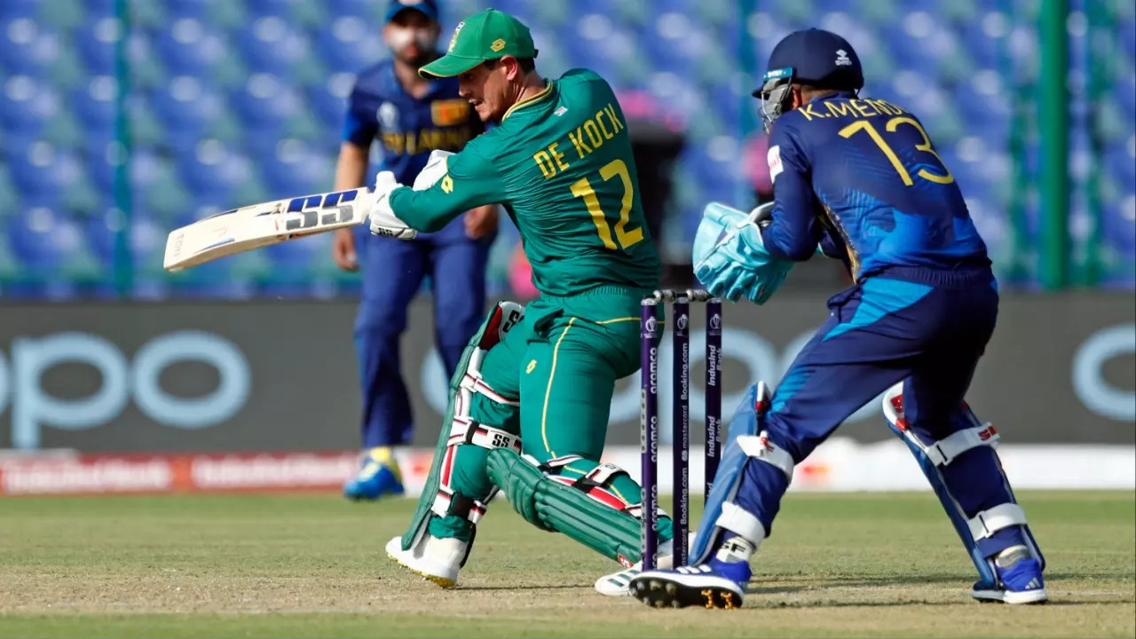 South Africa Vs Sri Lanka World Cup 2023 Scorecard HIGHLIGHTS: Dussen, De Kock Solid As SA Eye Big Total