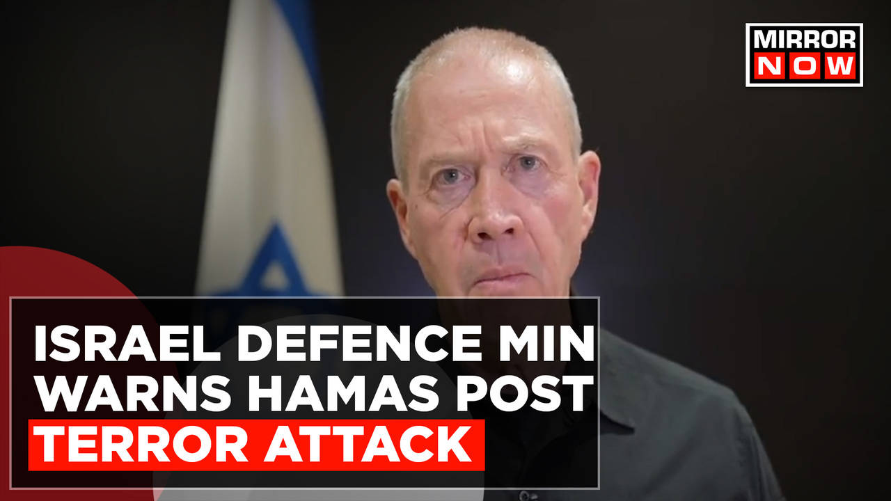 Israel Defence Minister Yoav Gallant Speaks On Hamas Terror Attack ...