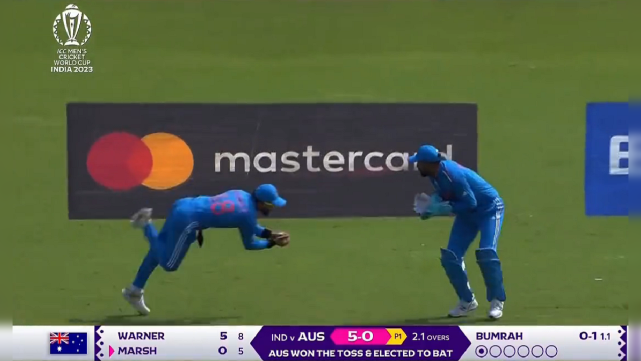 Virat Kohli Takes Sensational Catch As Mitchell Marsh Departs For 0 In IND-AUS World Cup 2023 Match