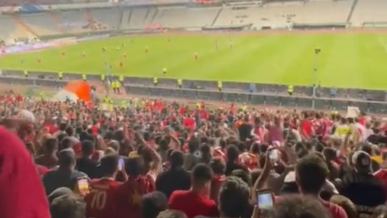 Iranian Fans At Football Match