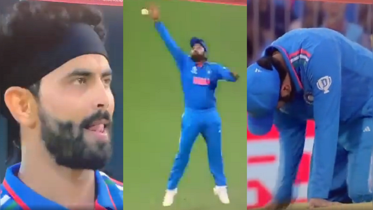 Ravindra Jadeja's Stunned Reaction After Rohit Sharma Drops Adam Zampa's Catch At First Slip Against Australia During ODI World Cup 2023 Match Goes Viral