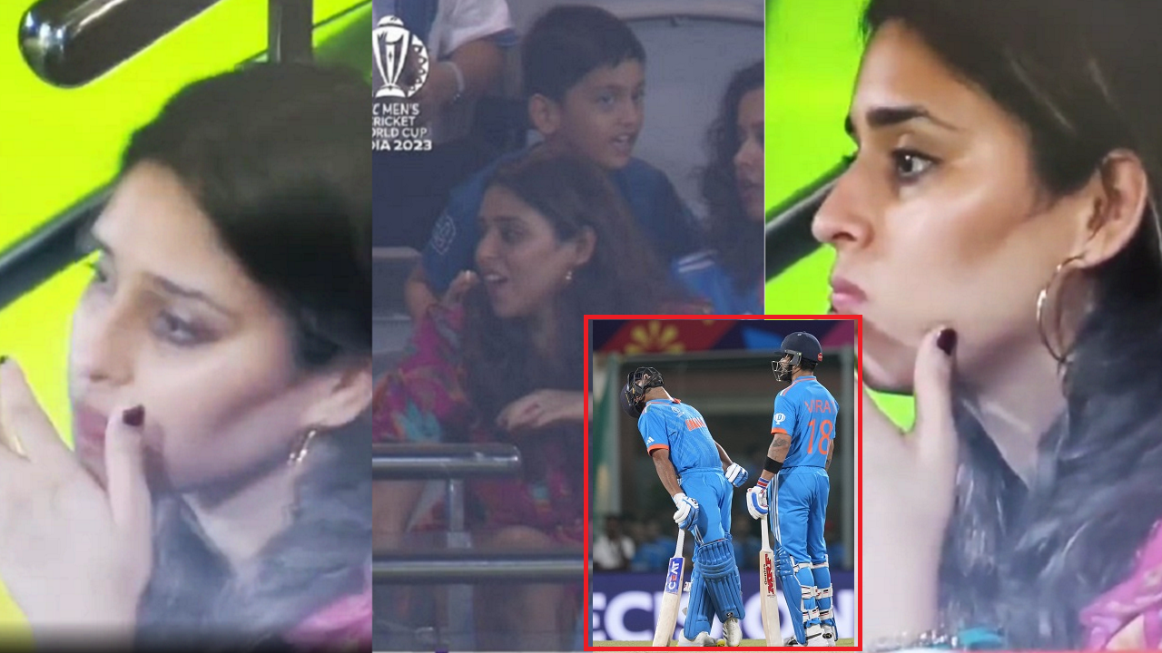 Ritika Sajdeh Smiling At Rohit Sharma's Wicket During India-Australia ...