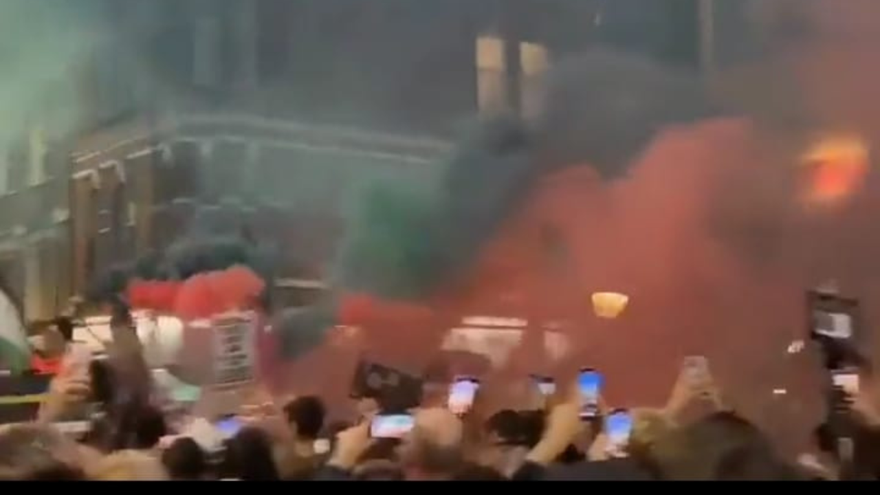 Palestine supporters in London