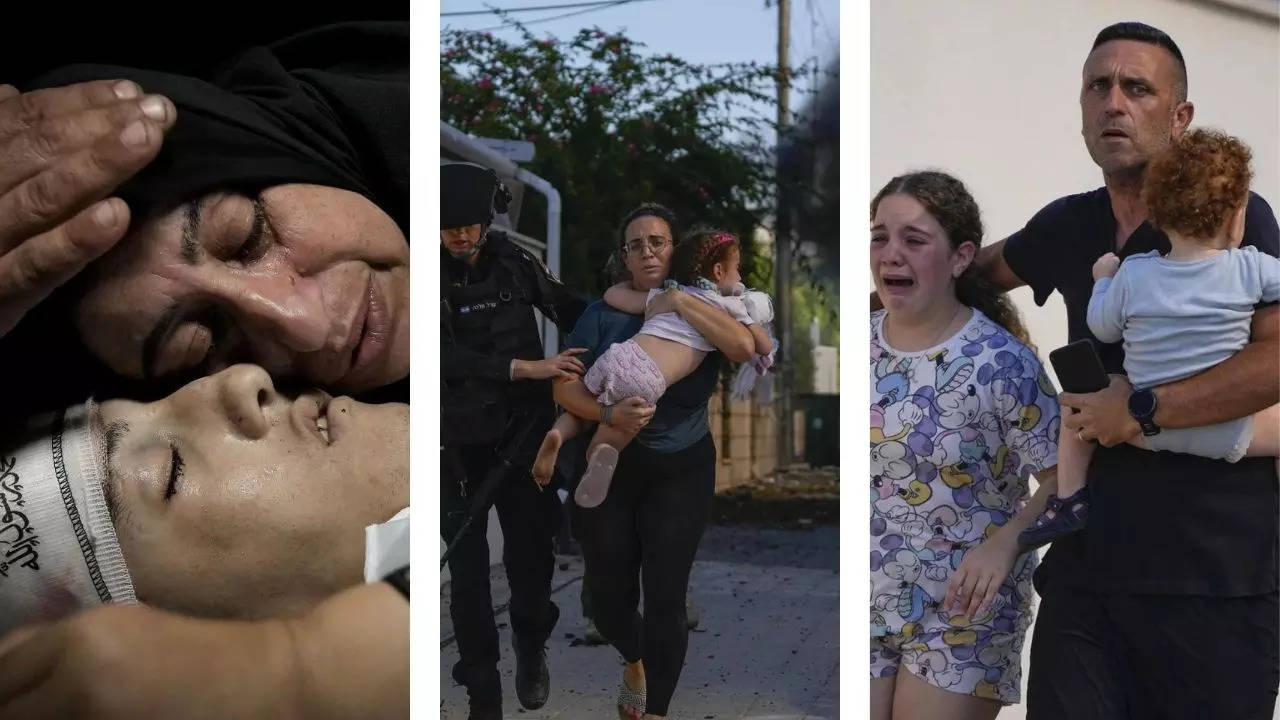 Fear, Deaths and Destruction: 7 Heart-Wrenching Photos From Israel-Hamas War