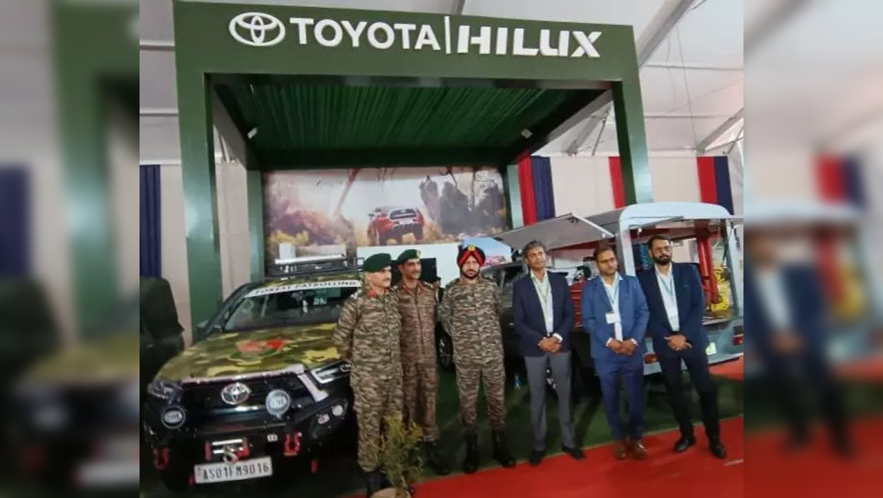 Toyota Kirloskar Motor Showcases Its Special-purpose Hilux at the East Tech (2023), organised under the aegis of the Eastern Command of the Indian Army.