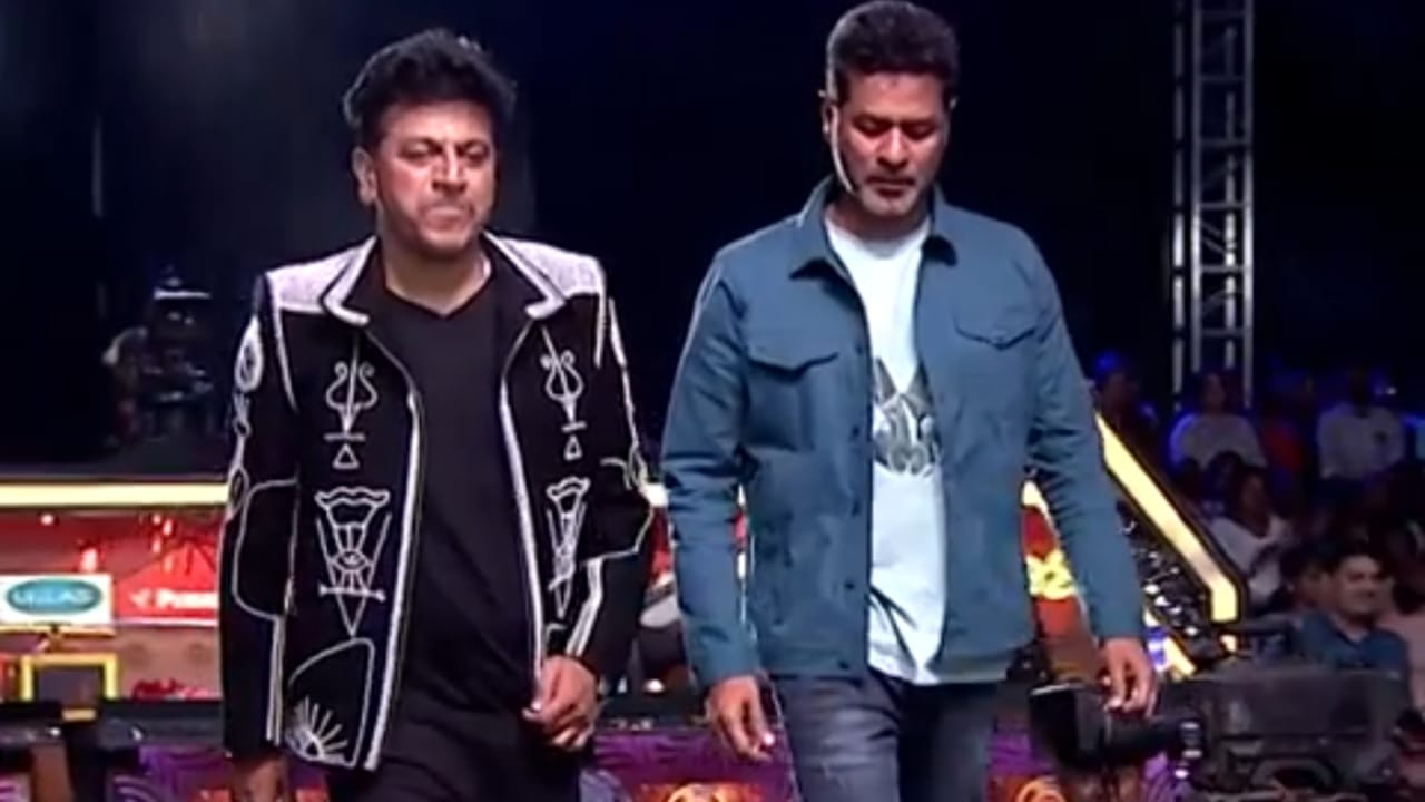 Prabhu Deva, Shiva Rajkumar Groove To RRR Song Naatu Naatu At A Dance Show. WATCH