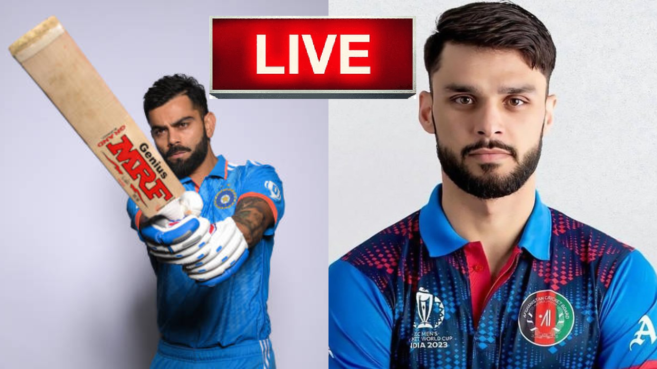 Live India Vs Afghanistan Ind Vs Afg Odi World Cup Delhi Virat Kohli Vs Naveen Ul Haq 9671