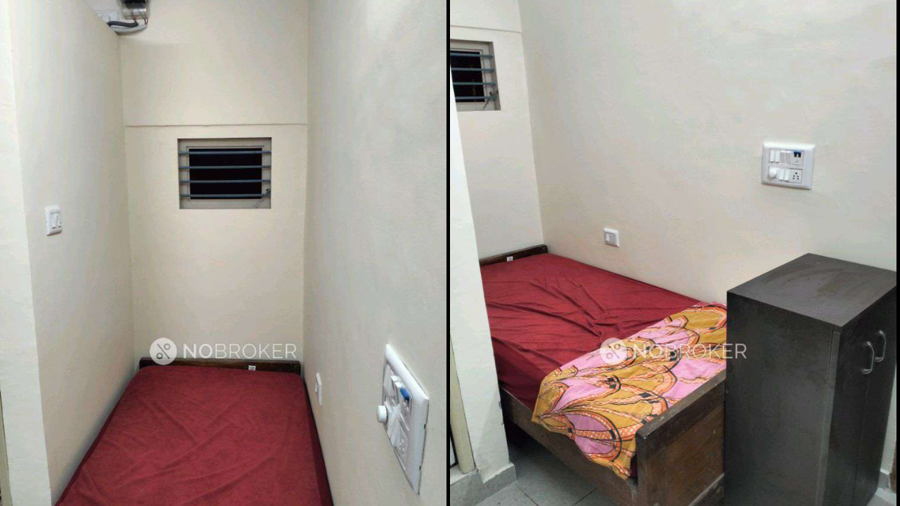 Pictures of a 400 sq. ft Bengaluru flat listed for Rs 12,000 show a bed wedged into a narrow space. | Image courtesy: No Broker