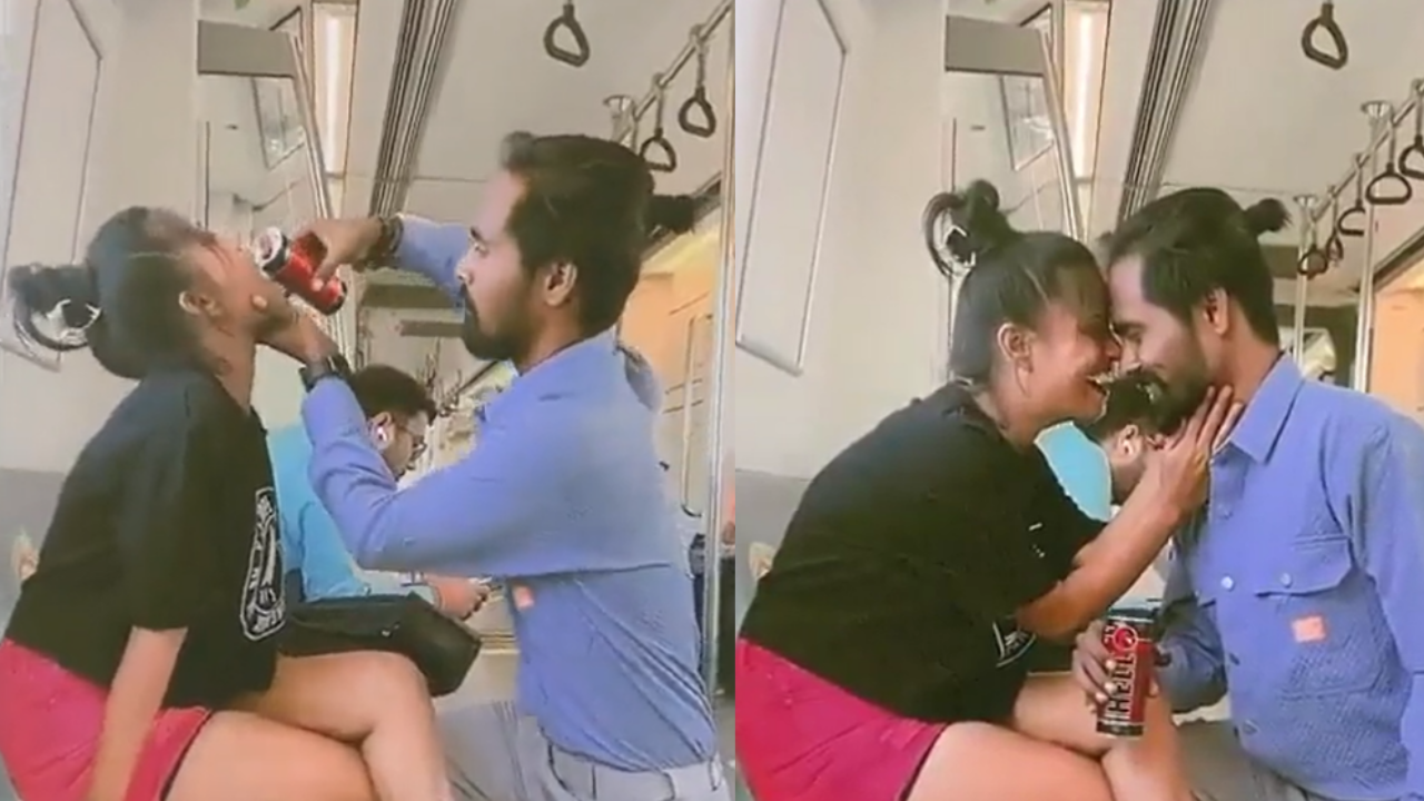 Delhi Metro Viral Soft Drink Video