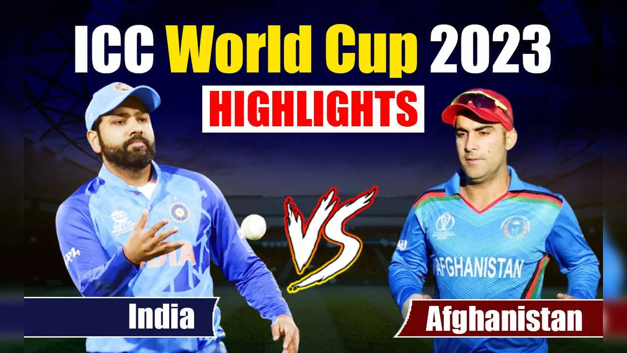 Ind Vs Afg 2295 In 46 Overs Live Cricket Score India Vs Afghanistan World Cup 2023 Full