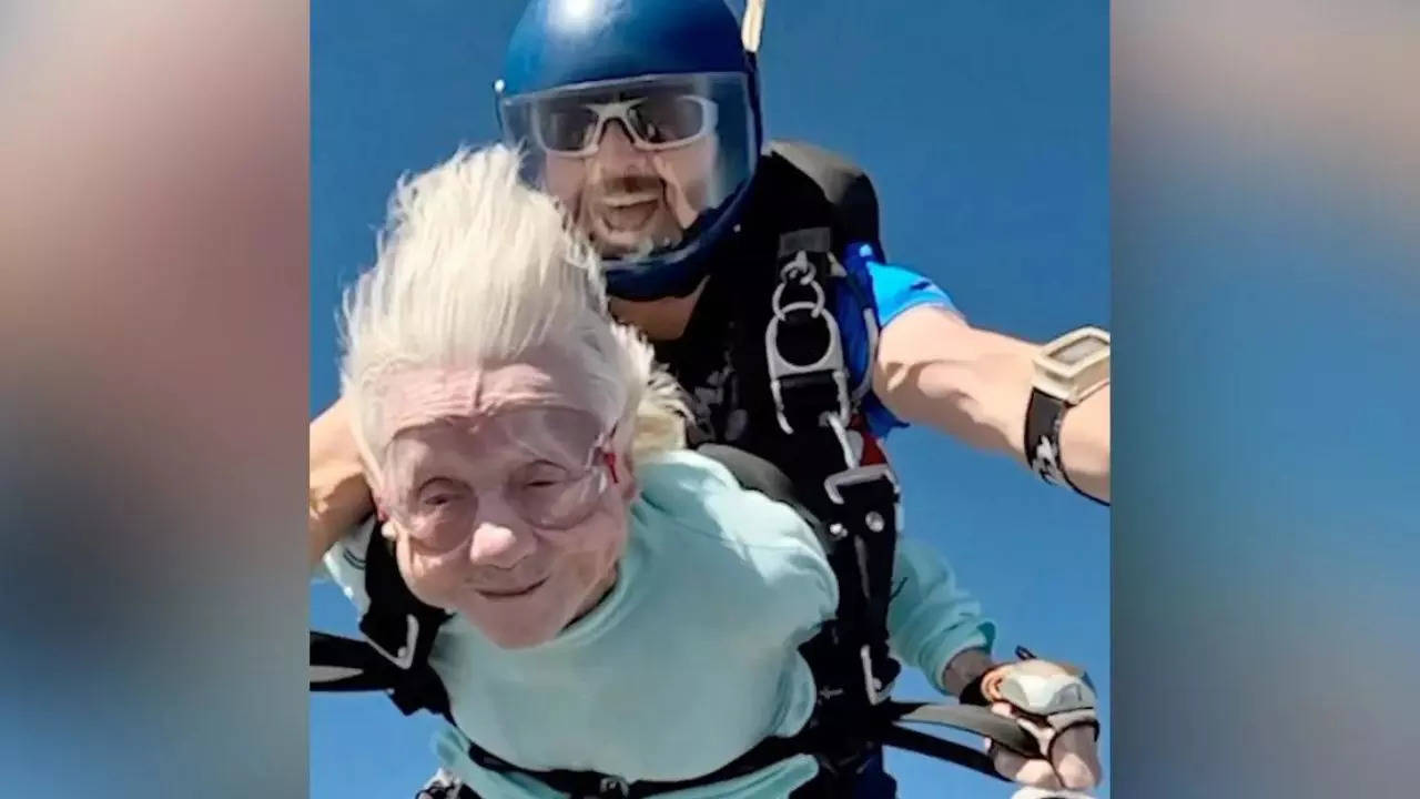 'Age Just A Number': 104-Year-Old Woman Skydiver Passed Away In Sleep Days After World Record