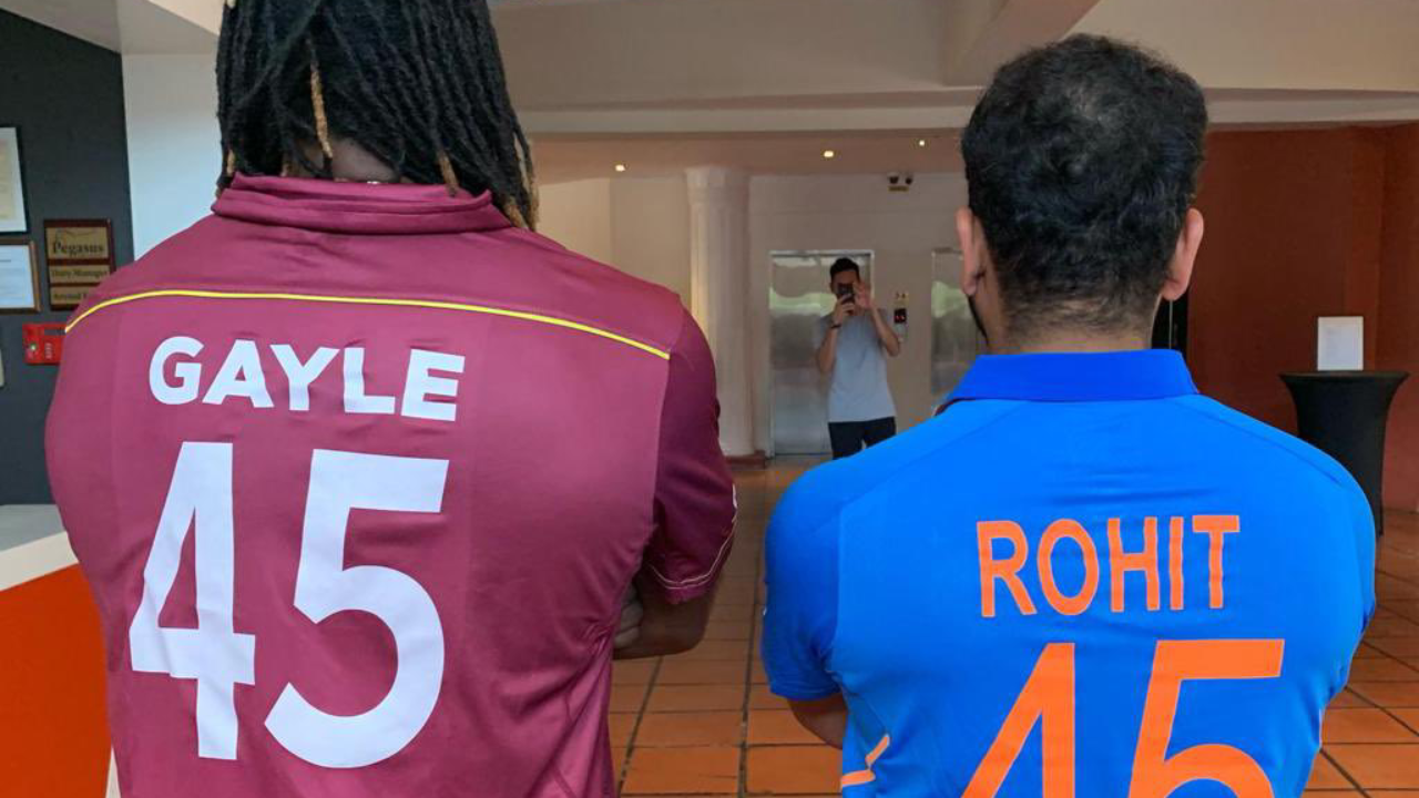 Chris gayle t shirt 2024 number