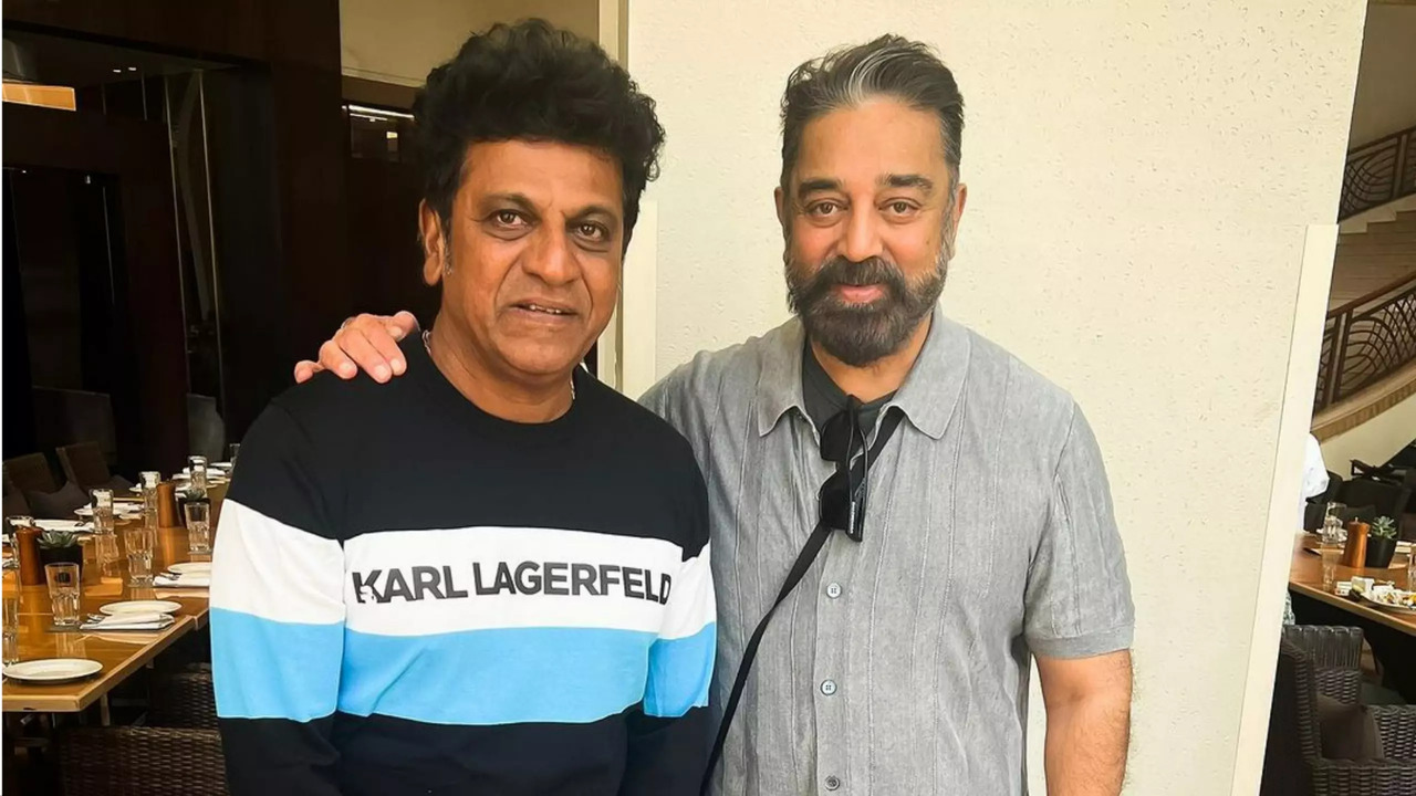 Legendary Actors Kamal Haasan, Shiva Rajkumar Share A Joyful Reunion In Mumbai Over Ghost Promotions