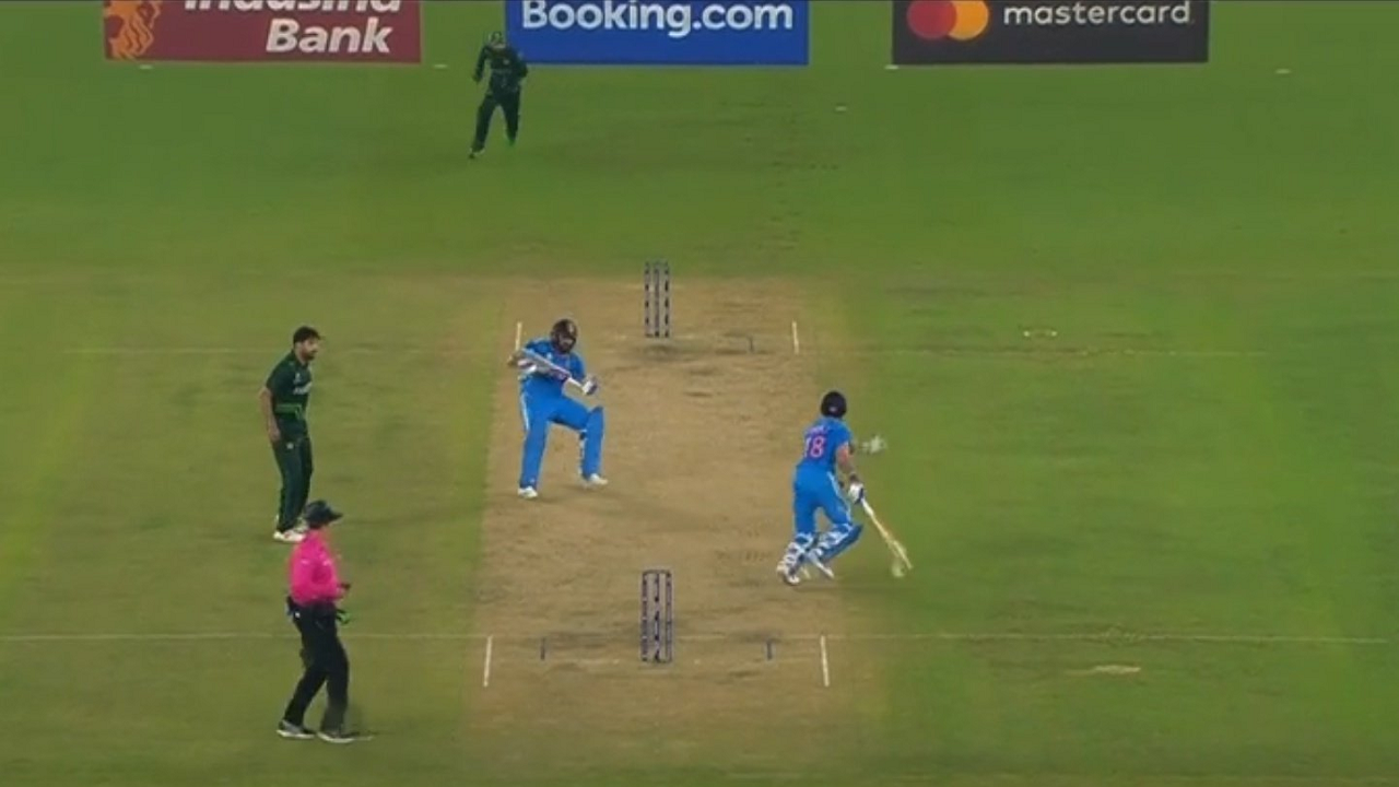 India Vs Pakistan: Virat Kohli Almost Gets Run Out After On-Field Mix ...